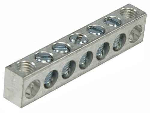 4-7,1,7 5 Circuit 2 Mounting Holes Neutral Ground Bar 4-14 AWG